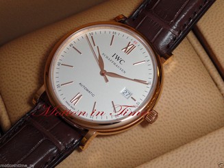 IWC Portofino Automatic, Silver Dial, Date Display, Ref # IW356504 - Rose Gold