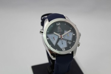 JACOB & CO AUTOMATIC CHRONOGRAPH STAINLESS STEEL WATCH WITH STRAP 40MM ACM12