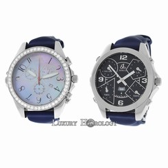 Jacob & Co JC27 Six Time Zones Chronograph 47MM Diamond MOP Quartz Watch