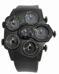 Jacob & Co. Jumbo Grand JGR5-30 Black PVD 3.95Ct Black Diamond Dials 53 mm Watch