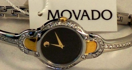 New Ladie's Movado 0606948 kara 0605248 0.80ct.aprx.Movado Diamond Watch.