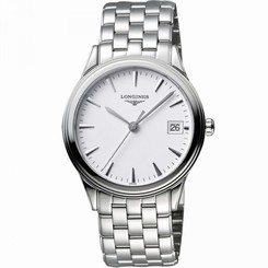 New! Longines Flagship Automatic White Dial Stainless Steel Mens Watch L48744126