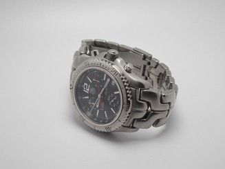TAG HEUER CT1111-0 MENS LINK CHRONOGRAPH BLACK FACE WATCH