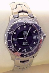 WATCH TAG HEUER LINK, VJ1113-0, DIAMOND DIAL, 200 METER, DATE