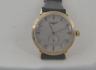 w342 14K MENS LONGINES HAND-WIND VINTAGE WRISTWATCH