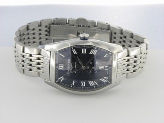 LONGINES EVIDENZA MEN'S STAINLESS STEEL AUTOMATIC WATCH LARGE SIZE BLACK DIAL