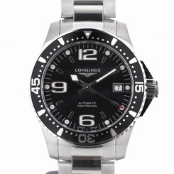 Longines Hydroconquest black 34mm - L3.641.4.56.6