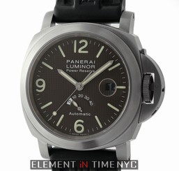 Panerai Luminor Power Reserve Titanium Brown 44mm Dial PAM 57 C Series 2000