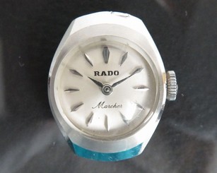 100% Authentic RADO Marcher 14K White Gold Hand winding Ladies Wrist Watch 21J