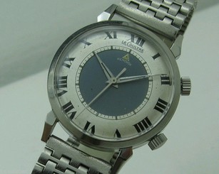 LeCoultre MEMOVOX 35 MM ALARM MECHANICAL STEEL VINTAGE RARE WATCH FOR MEN
