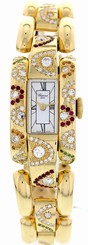 Ladies Chopard La Strada 41/7395 18K Yellow Gold Diamonds & Colored Stones