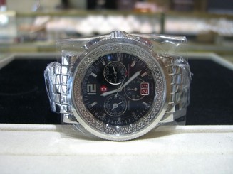 Michele MW01K01D9002 Chronograph Steel Diamond Watch NEW BOX AND PAPERS WOW