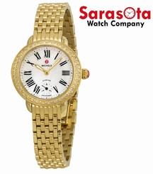 Michele MWW21E000013 MOP Dial Gold Plated Diamond Bezel Quartz Women's Watch
