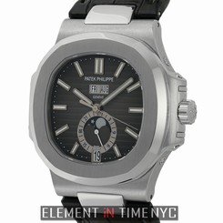 Patek Philippe Nautilus Annual Calendar Moonphase Steel Black Dial 5726A B+P