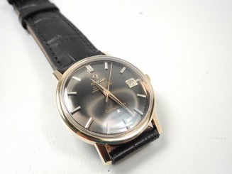  1967 GOLD CAPPED OMEGA CONSTELLATION 168.010 WATCH. FULLY SERVICED