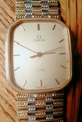 Omega deville watch 18 kt gold plated&92.5 Sterling silver