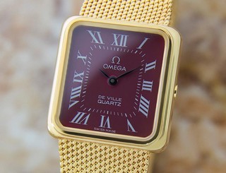 Omega Deville Accuset Ladies 1980 Luxury Swiss Made Gold Plated Dress Watch LA12