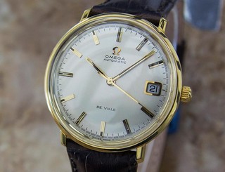 Omega DeVille Swiss Made Automatic Mens Gold Plated 1960s Dress Watch MX41