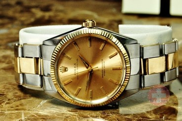 Rolex Oyster Perpetual Steel / Gold Vintage 1005 with Arrow Hands Rivet Bracelet