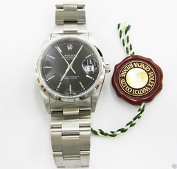 Auth ROLEX Oyster Perpetual Date 15200 Automatic Men's watch - With Genuine Box