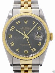 Auth ROLEX Oyster Perpetual Datejust 16233 S Automatic SS x YG Men's watch