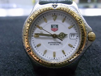 All Origianl TAG Heuer SEL 18K Gold Stainless Steel Mans 200M DIVER Watch