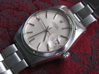 Rolex Oysterdate 6694 Vintage Stainless Steel Manual Wind Wrist Watch