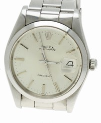Rolex Vintage Oysterdate Precision Silver Dial Watch - 1980s