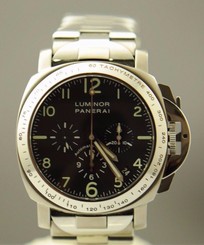 PANERAI LUMINOR EL PRIMERO CHRONOGRAPH PAM72 SS/TITANIUM MENS WATCH LIMITED