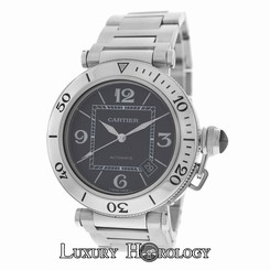 Mint Men's Cartier Pasha Seatimer W31077M7 - 2790 Steel 40mm Automatic Watch