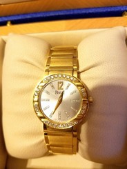 Fake AAA NEW IN BOX, PIAGET POLO 18k Gold & DIAMOND BEZEL w DIAMOND HOUR LADIES WATCH Watch