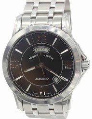 Men's Maurice Lacroix Pontos Day Date Stainless Steel Watch PT6058