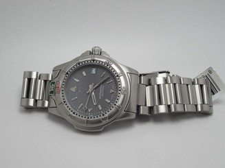 TAG HEUER WF1211.BA0513 WOMENS PROFESSIONAL GRAY FACE STAINLESS STEEL WATCH