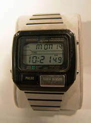 Seiko Pulsemeter Wrist Watch S229-5019 Chronograph Pulse