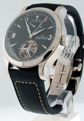 Jaeger LeCoultre Master Tourbillon GMT $102,000.00 Platinum 43mm gent's watch.