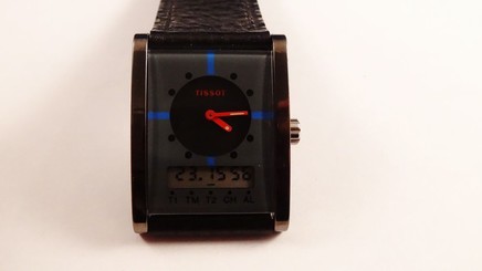 TISSOT VINTAGE LCD Watch NOS NEW + BOX RARE