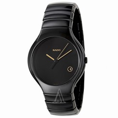 Rado Men's Rado True Swiss Quartz Black Ceramic Watch - R27653172