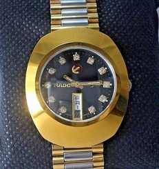 Rare Genuine Vintage Authentic Automatic Rado Diastar Day&Date Men's Wrist Watch