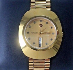 Authentic Used Rare Genuine Automatic Rado Diastar Day & Date Men's Wrist Watch