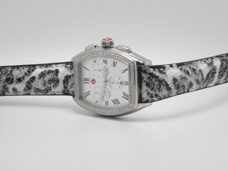 MICHELE MW19A01A1001 WOMENS RELEVE DIAMOND BEZEL WATCH