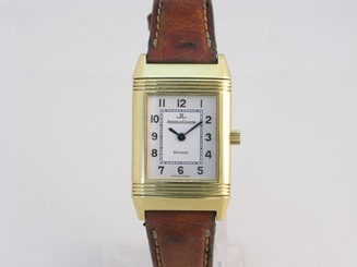 JAEGER LeCOULTRE 18ct GOLD LADIES REVERSO REF, 260.1.08 WITH ORIGINAL BOX