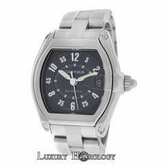 Mint Mens Unisex Cartier Roadster 2510 Stainless Steel Date Automatic 38MM Watch
