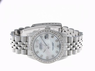 Rolex Datejust Women's Diamond Stainless Steel Automatic Lady Watch Midsize 31mm