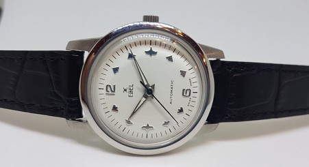 RARE VINTAGE EBEL WHITE DIAL AUTOMATIC MAN'S WATCH