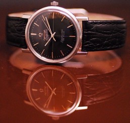 Omega Seamaster Deville "Monocoque" 31.5 mm Case Black Dial Very Clean Serviced
