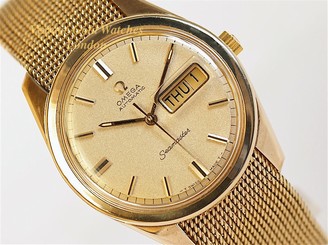 STUNNING VINTAGE OMEGA SEAMASTER OVERSIZE 'DAY DATE' GENTS WATCH, 9K, 1970