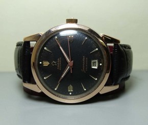 VINTAGE OMEGA SEAMASTER DATE ON 6 BUMPER AUTOMATIC STEEL GOLD 355 WATCH H252