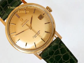 Fake AAA  RARE VINTAGE OMEGA SEAMASTER DE VILLE GENTS DRESS WATCH, 18K PINK GOLD, 1966 Watch