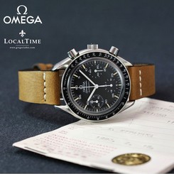 1990 Omega Swiss Speedmaster Automatic Watch Chronograph Ref. 35105000 & Papers