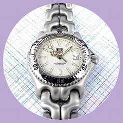 TAG Heuer Women's Sports Elegance Link White Dial WG1312-0 with New battery